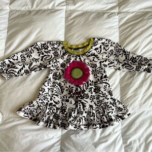 Peaches ‘n Cream Girls Brown & White Dress Size: 3T